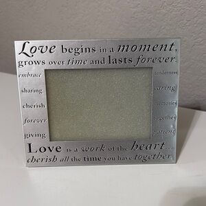 Silver Sentiments Photo Frame 3 x 5